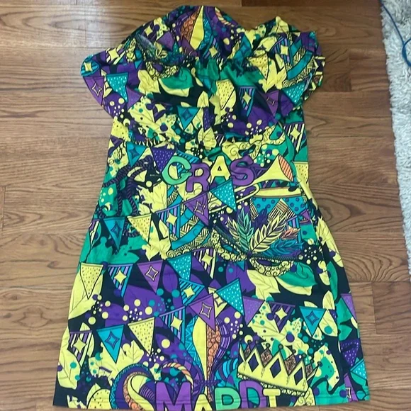Mardi Gras Dress | Color: Purple/Yellow | Size: S | Tzelnicek's Closet Mardi Gras Dress | Color: Purple/Yellow | Size: S | Tzelnicek's Closet